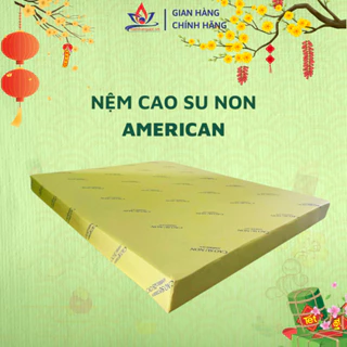 [Hỏa tốc HCM] Size [1m8x2mx10cm] Nệm Cao su Non American, bảo hành 10 năm