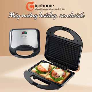 Máy Nướng Bánh Mì Sandwich, Hotdog GIGAHOME KJ-105 Công Suất 750W Tiện Lợi 9209