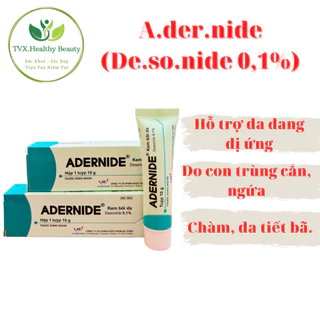 Kem Bôi Da Cơ Địa (ghẻ ngứa, dị ứng da, côn trùng đốt) - ADERNIDE De.soni.de 0,1% (Hộp/1 Tube)