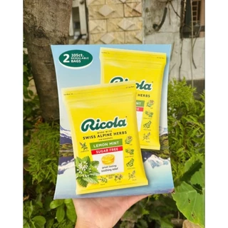 kẹo ngậm ho Ricola thảo dược không đường (SÉT 2 GÓI)