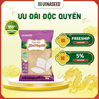 Gạo Nếp Hoa Vàng Đặc Biệt Vinaseed túi 2kg - Hạt mềm, dẻo, dai