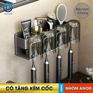 Kệ treo bàn chải và cốc đánh răng kèm cốc SQ-5268C