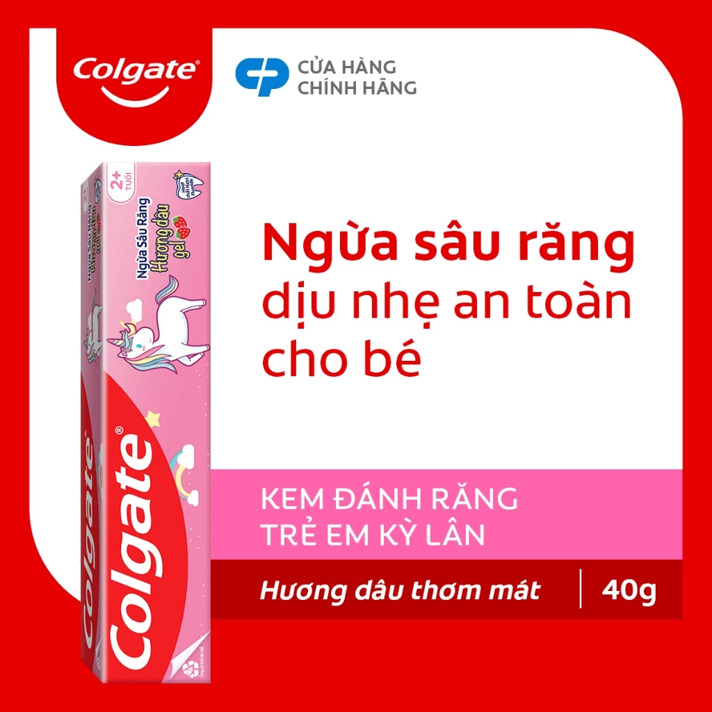 [HB Gift] Kem đánh răng trẻ em kỳ lân Unicorn hương dâu Colgate 40g