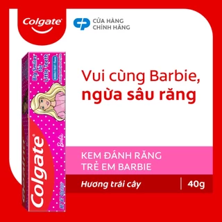 Kem đánh răng Colgate Barbie hương dâu dành cho trẻ 40g