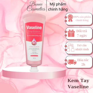 Kem dưỡng da tay & móng  VASELINE 24H cấp ẩm da 60ml - BonnieCosmetics