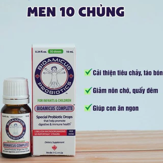 Men vi sinh 10 chủng Bioamicus Completen cho hệ tiêu hoá, Omega-3, Vitamin  [Chính Hãng có tem tích điểm]