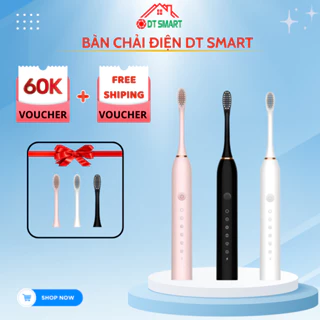 Bàn chải điện DT SMART Sonic X3 pro 6 chế độ đánh răng tự động với lông chải mềm mịn, chống nước tuyệt đối