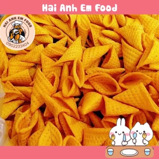 500G Snack Bimbim Bắp Nón Tam Giác giòn tan tẩm vị, đồ ăn vặt bim cân