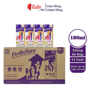 [Date T4/25 ] Thùng 48 Hộp Pediasure 10+ Cho Trẻ Từ 10 Tuổi 180ml/Hộp