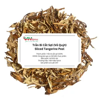 Trần Bì - Vỏ Quýt Thái Sợi Sấy Khô(Dried Tangerine Peel) Việt Hiệp - Hàng Sấy Thơm - Chuẩn Vị