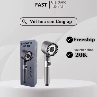 Vòi Hoa Sen Tăng Áp Shower Head 3 Chế Độ, Đầu Vòi Hoa Sen Mát Xa Cao Cấp