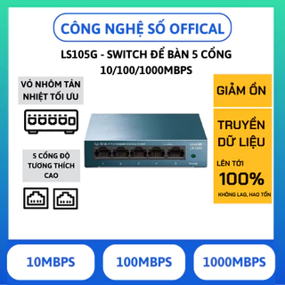 Thiết bị chia mạng TP-Link LS105G Cổng RJ45 10/100/1000Mbps