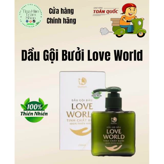 Dầu gội mọc tóc Loveworld 100% thiên nhiên, tinh dầu bưởi (sạch gàu, hết nấm da đầu)