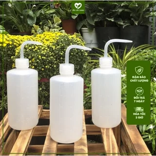 Bình Tia Nhựa Tưới Cây Vòi Cong 500ml Dạng Bóp chuyên dụng tưới sen đá, bonsai, cây kiểng