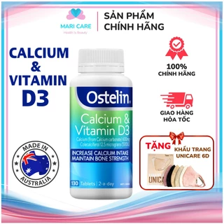 [Tem Chemist] Canxi Bầu Ostelin Canxi & Vitamin D3 Úc [Date Mới] bổ sung Canxi D3 cho bà bầu, ng lớn, trẻ em trên 12t