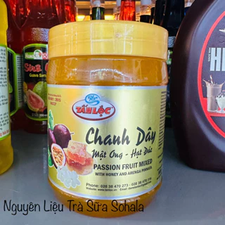 Chanh dây mật ong Hạt đác Tấn Lộc hũ 900g