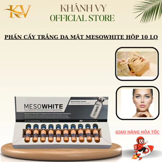 Hộp Cấy Phấn Trắng Da Mặt Nano Mesowhite, Chăm Sóc Da Hộp 10 Lọ