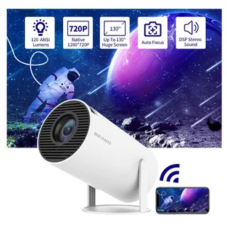 Máy chiếu mini HY300 - Android 11 - Xoay 180 độ - Độ phân giải thực chuẩn HD