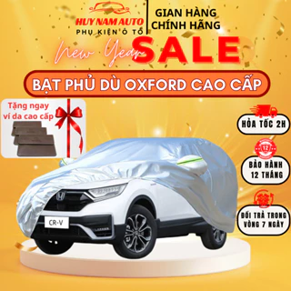 Bạt Phủ Xe Ô Tô - Loại Vải Dù Oxford Cao Cấp - Bạt Trùm Xe 4, 5, 7 Chỗ, Bán Tải - Bảo Hành 1 Năm