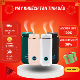 Máy Khuếch Tán Tinh Dầu Tự Động - Xông Tinh Dầu Mini Sạc Tích Điện - Xịt Thơm Phòng - Phun Sương Tạo Ẩm