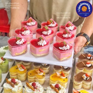 50 Ly mica hình trái tim đựng bánh mousse, tiramisu, panna cotta [WH-55 hoặc 7745]