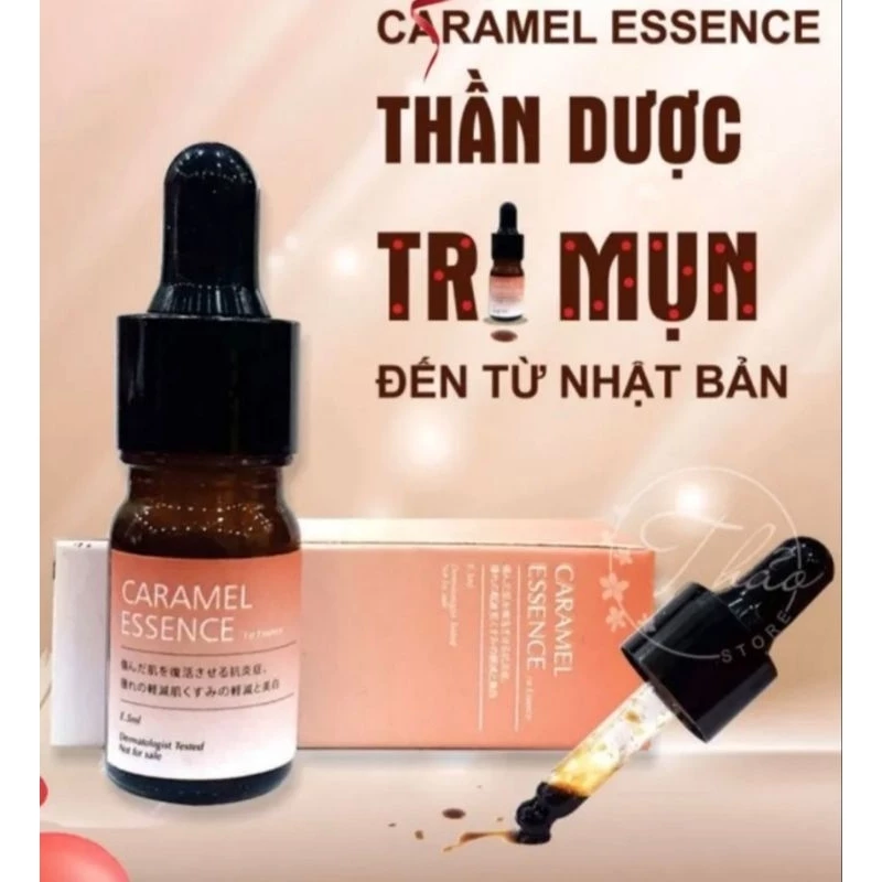 Tặng kem chống nắng,kem sáng da ,kem trẻ hóa da),( Date 05/2026)Serum caramel essen Nhật Bản loại bỏ tất cả các loại mụn