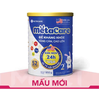 Sữa Metacare 2+ mẫu mới 850g