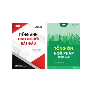 Sách - Combo Tiếng Anh Cho Người Bắt Đầu + Tổng Ôn Ngữ Pháp Tiếng Anh (Bộ 2 Cuốn) - MOON