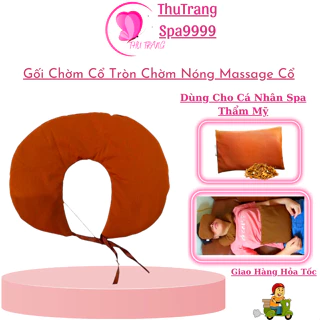 Túi Chườm Cổ Vai Gáy Dạng Tròn Thảo Dược Giúp Giảm Nhức Mỏi. Thái Hóa Đốt Sống Cổ Dùng Cho Gia Đình SPA