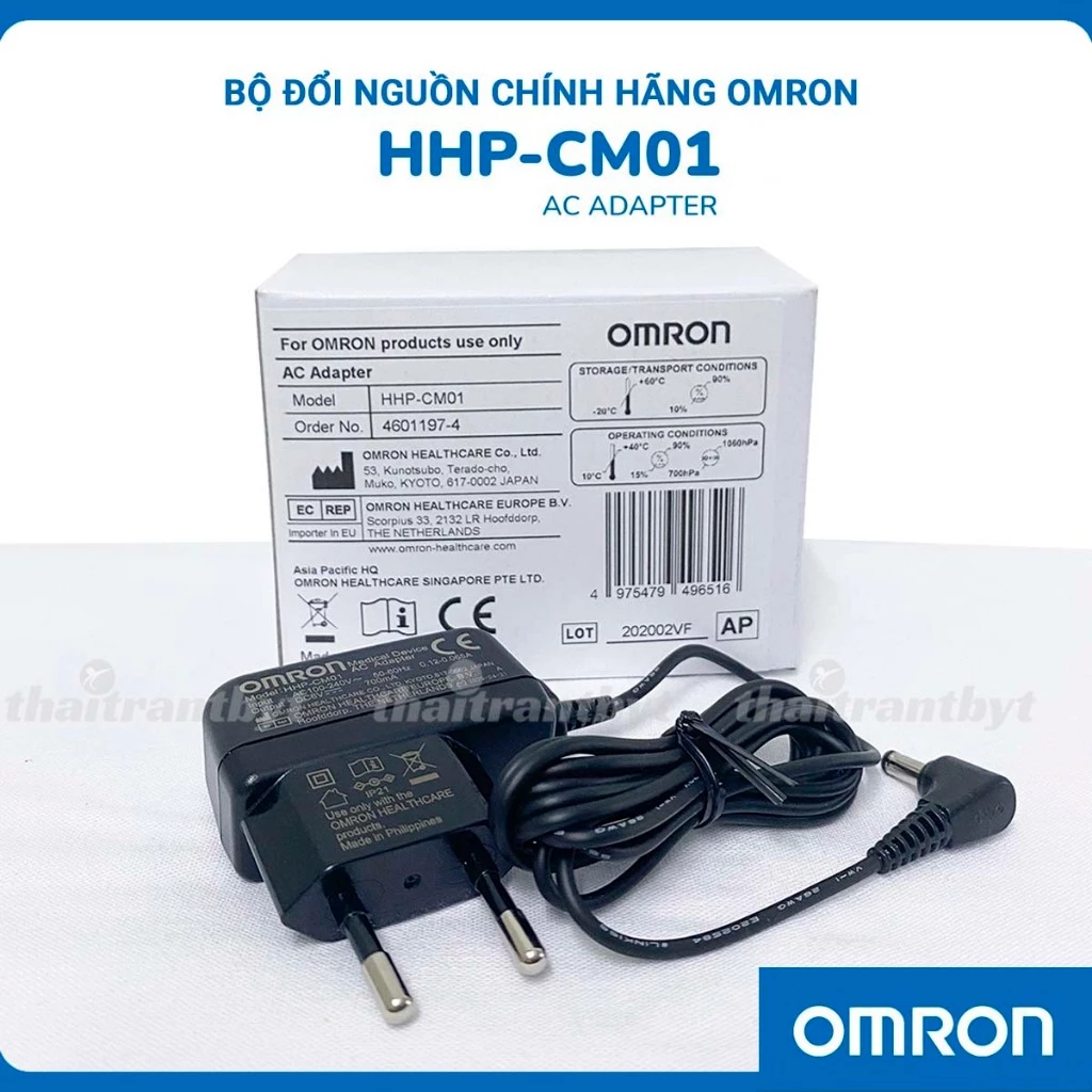 ✅  [Chính Hãng Nhập Khẩu Philippines] Bộ Đổi Nguồn Dùng Cho Máy Đo Huyết Áp Omron - Ac Adapter