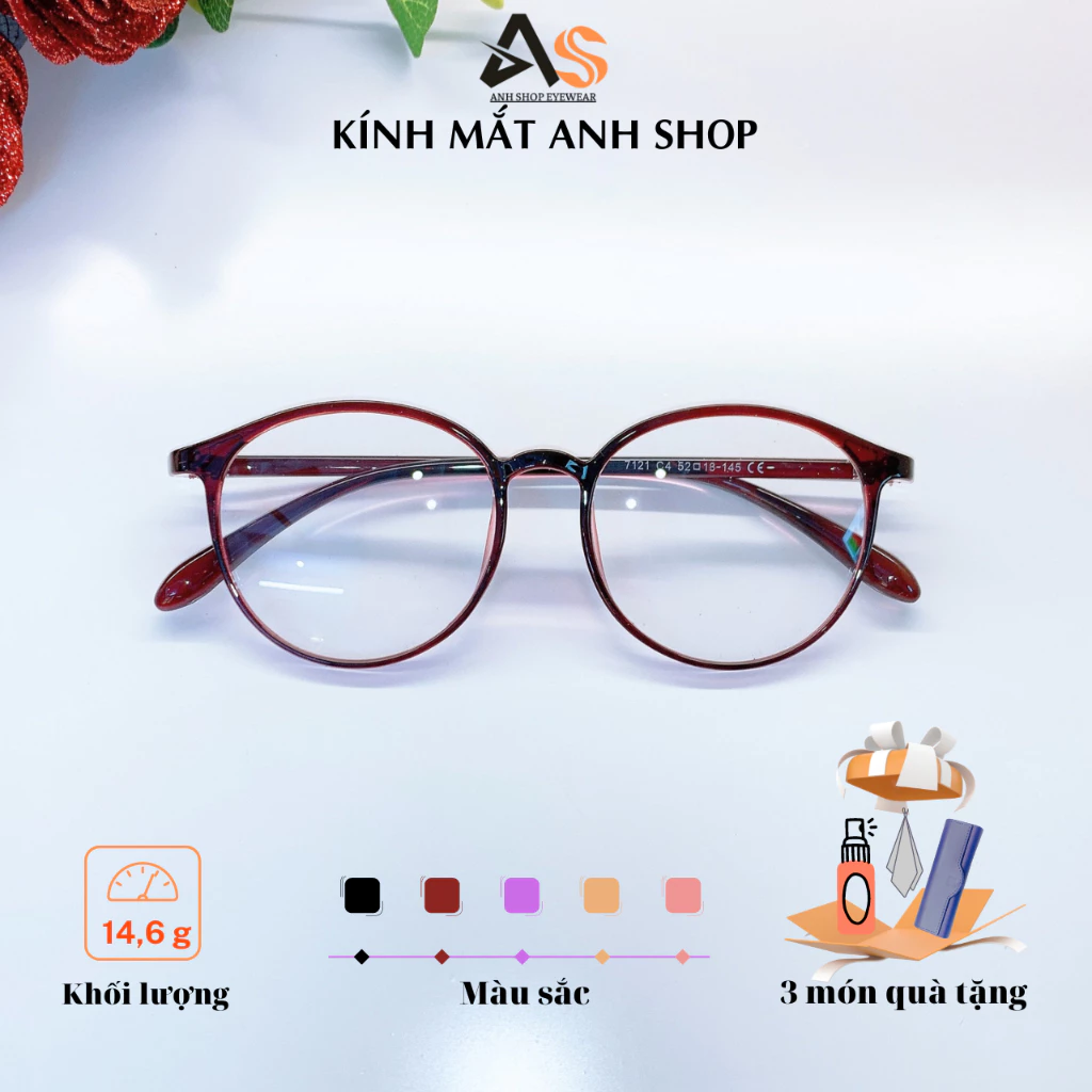 Kính tròn nhựa dẻo mềm nhiều màu sắc 7121A
