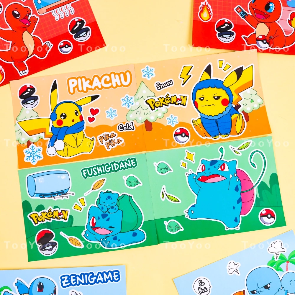 Tấm sticker Pokemon trang trí điều hòa dễ thương cute TooYoo BK00819
