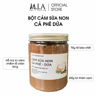 Bột Tắm Cám Sữa Non Cà Phê Dừa MIA WAXING tẩy tế bào chết, giảm mụn lưng, làm sáng da