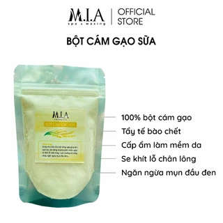 Bột Cám Gạo Sữa Nguyên Chất, Trắng Da, Dưỡng Ẩm, Mờ Thâm Sạm