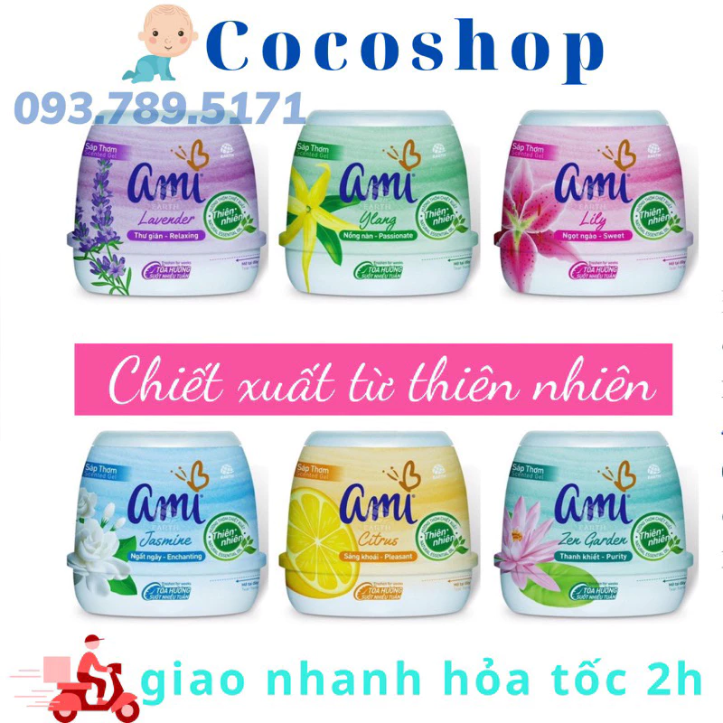 Sáp thơm phòng Ami hộp 200g