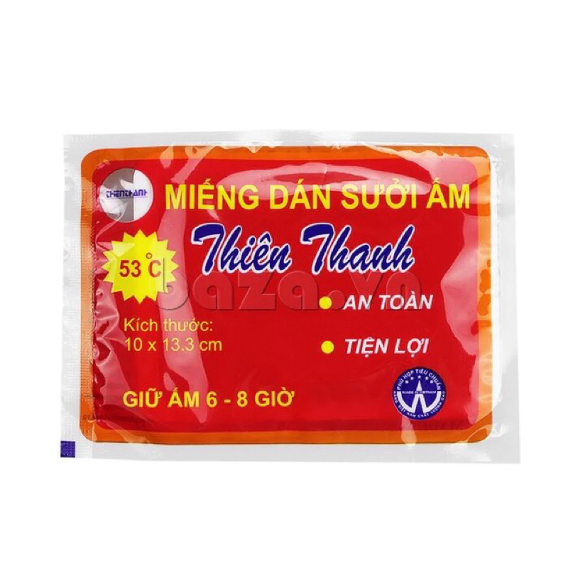 miếng dán giữ nhiệt thiên thanh hộp 10 gói