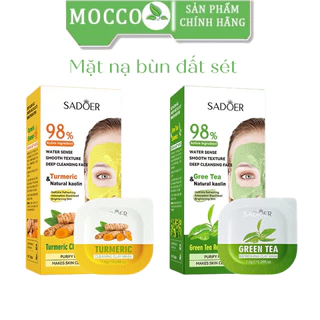 Mặt nạ đất sét bùn loại bỏ bã nhờn dầu mụn đầu đen tẩy tế bào chết giúp da trắng sáng se khít lô chân lông SADOER MNDS02