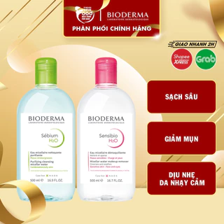 Nước Tẩy Trang Bioderma Chính Hãng Cho Da Dầu Mụn, Nhạy Cảm 500Ml (mely)