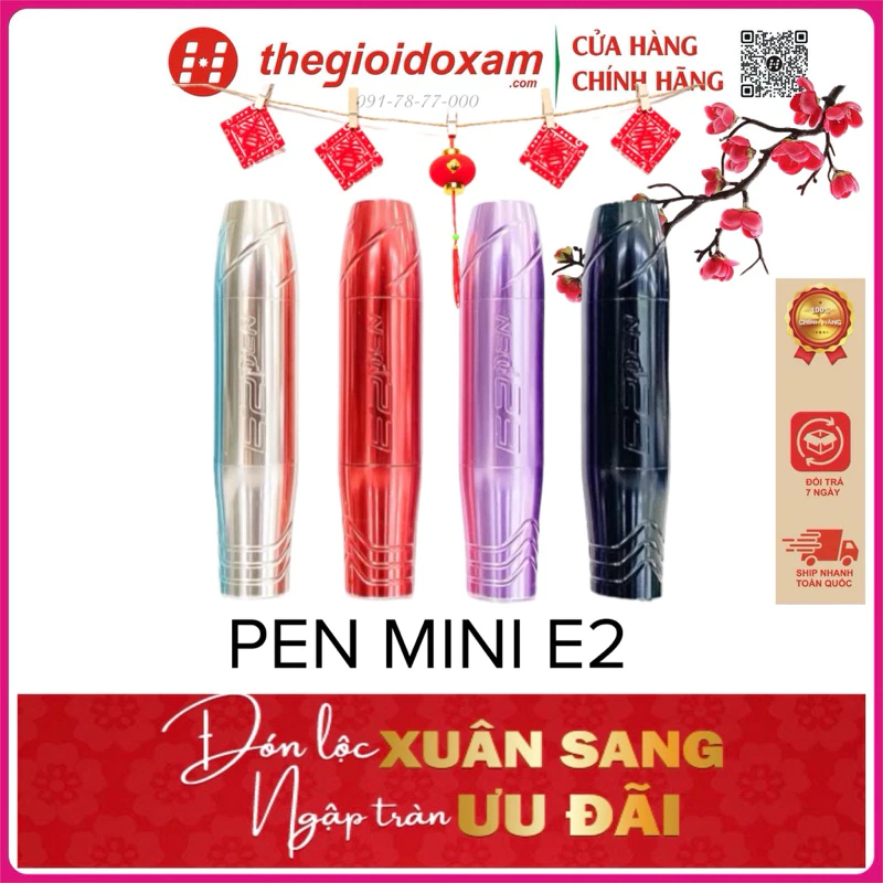 Máy pen mini E2 [CHÍNH HÃNG, LỖI 1 ĐỔI 1] máy pen e2 logo dập trìm cao cấp gọn nhẹ