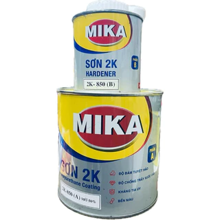 Dầu bóng mờ Mika 2 thành phần dùng cho nhựa, kim loại, gỗ (Mã 800/850)