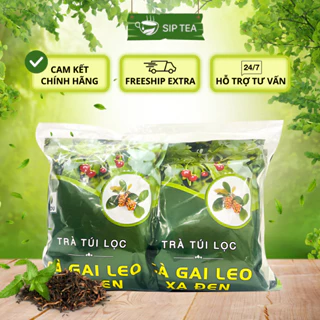 Trà cà gai leo xạ đen sadu gói 250g thanh nhiệt thải độc bảo vệ lá gan mát gan giải độc thanh lọc cơ thể