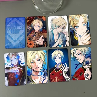 Ảnh card bo góc Michael Kaiser BLUE LOCK thẻ bo viền 5*8cm in hình anime chibi sưu tầm 1 tấm