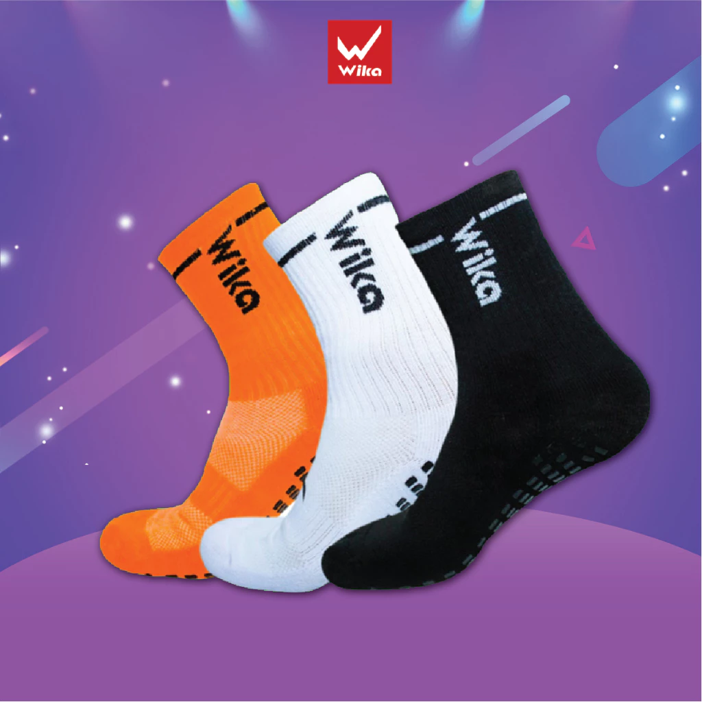 Tất Bóng Đá Wika Chính Hãng, Tất Chống Trơn Wika Chất Liệu Cotton Chống Bai Giãn Độ Bền Cao, Tất Thể Thao Đa Năng