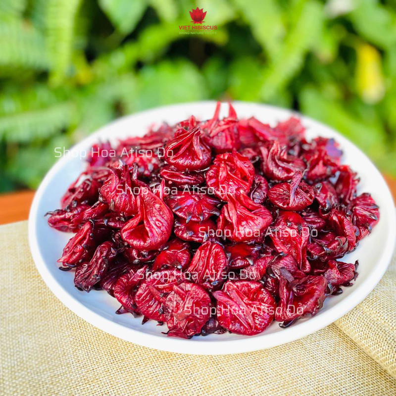 Mứt Atiso đỏ / mứt hoa hồng - mứt hibiscus giòn [1kg] ăn kèm trà trái cây - sữa chua ít ngọt siêu giòn - Hàng Việt Nam