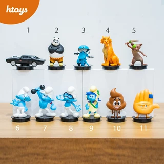 Topper rạp phim nhân vật phim Xì Trum - Fast Furious - Transformers - Kungfu Panda - Age Ice