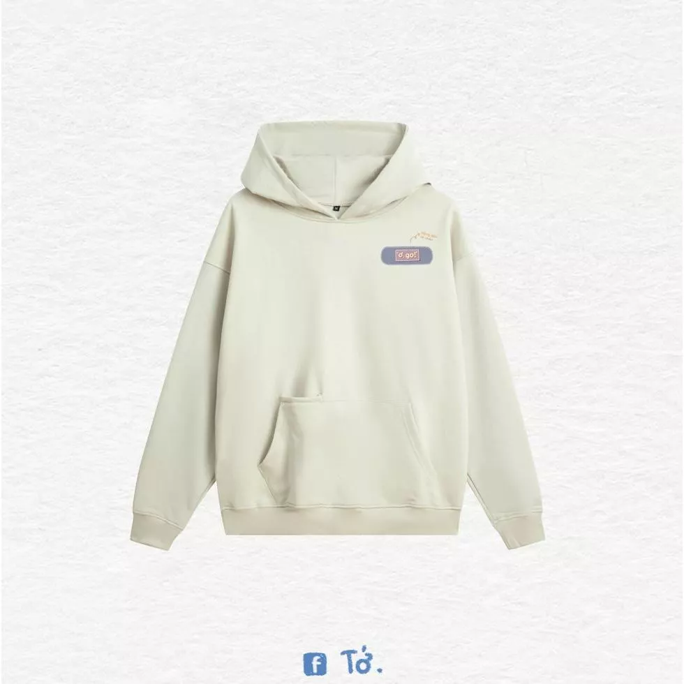 Áo hoodie "Ơ, go!" nam nữ oversize