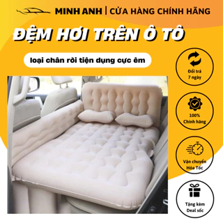 Đệm hơi, Giường hơi trên ô tô cao cấp,cực êm,chống đau lưng - Tặng (Bơm Điện, Gối, Miếng Vá Dự Phòng trị giá 159k)