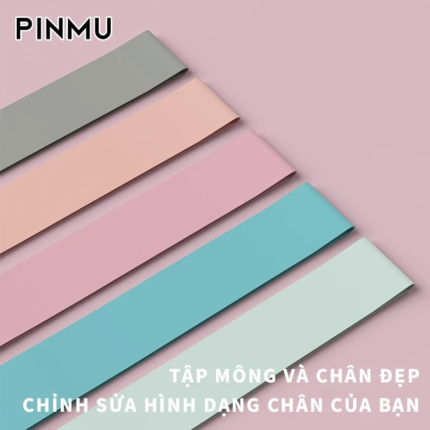 Dây kháng lực PINMU Dây Đai kháng lực tập gym Dây cao su tập mông đùi nam nữ 10-25LBS