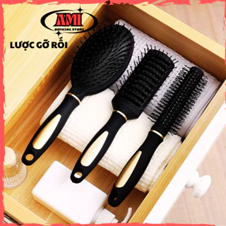 Lược chải tóc gỡ rối,tạo nếp, tạo kiểu chuyên dụng salon chống rối chống rụng tóc, massage đầu chất lượng cao AMI