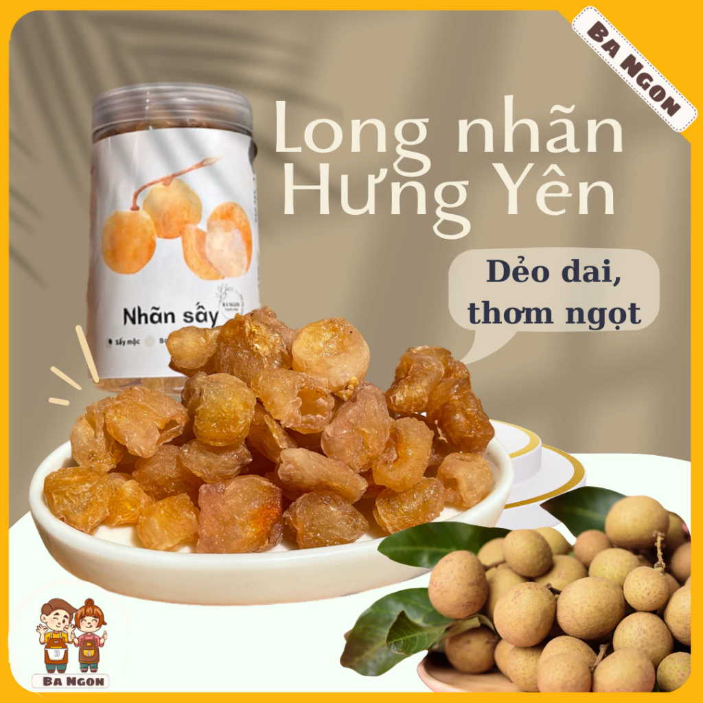 Long nhãn Hưng Yên - Long nhãn sấy dẻo - uống trà, chưng yến chuẩn vị ngày tết -  hàng shop tự chụp